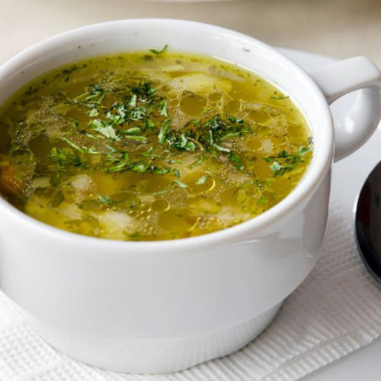 Суп картофельный с пряной зеленью